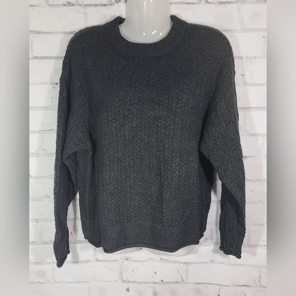 Universal Thread Dark Gray Oversized Pullover Sweater, XS
